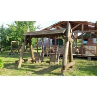 Качели садовые деревянные 0017